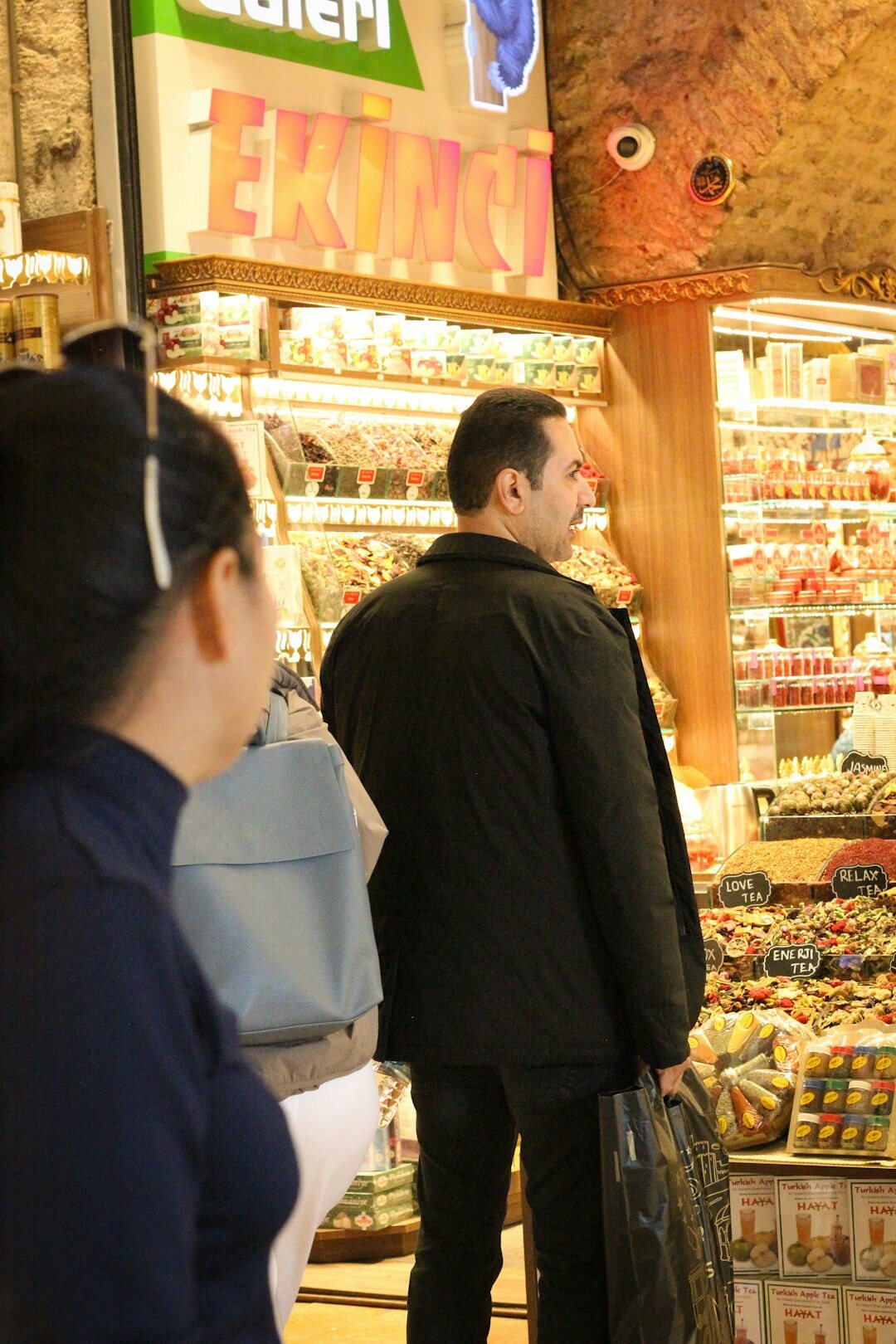 store security guard monitoring customers